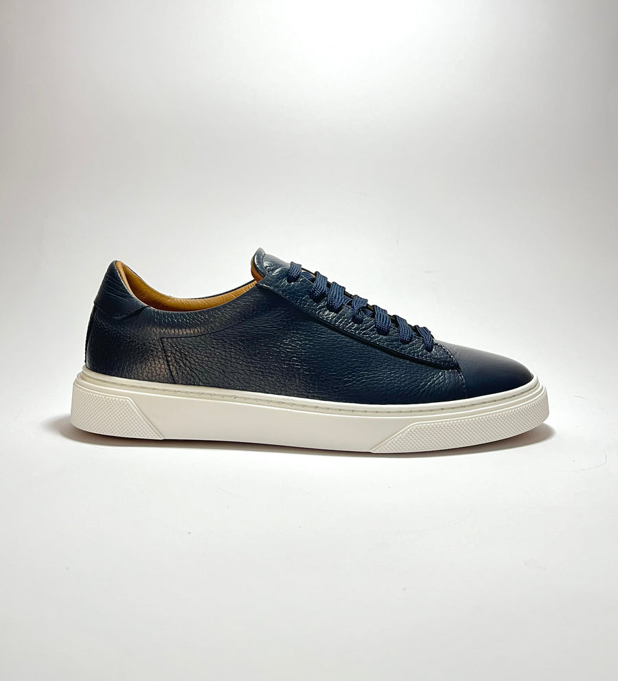 Sneakers in pelle bottolata Blu