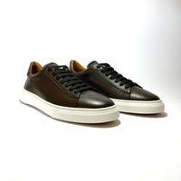 Sneakers in pelle bottolata T.moro