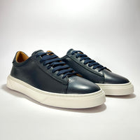 Sneakers in pelle bottolata Blu