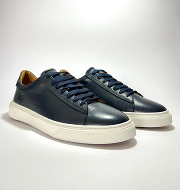 Sneakers in pelle bottolata Blu