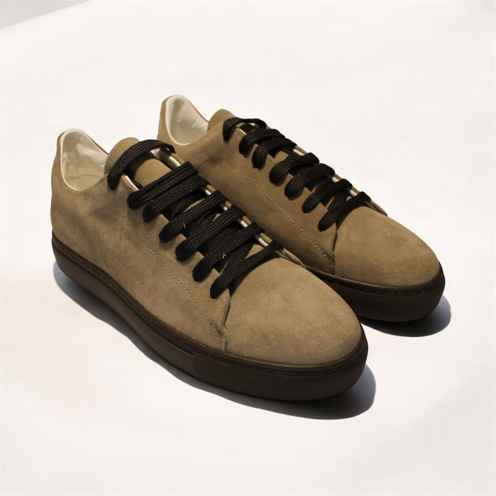Sneakers in camoscio Cuoio