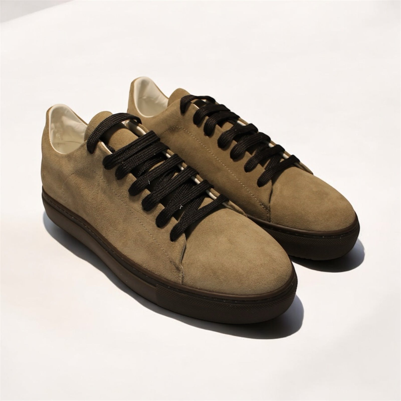 Sneakers in camoscio Cuoio